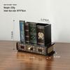 American Retro Wooden Pen Holder: Multi-functional Fake Book Desktop Storage Box and Home Study Ornament.