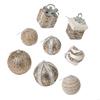 8Pcs Shatterproof Christmas Baubles Glittering Christmas Tree Ball Ornament For Wreath Mantels Winter Holiday Decoration