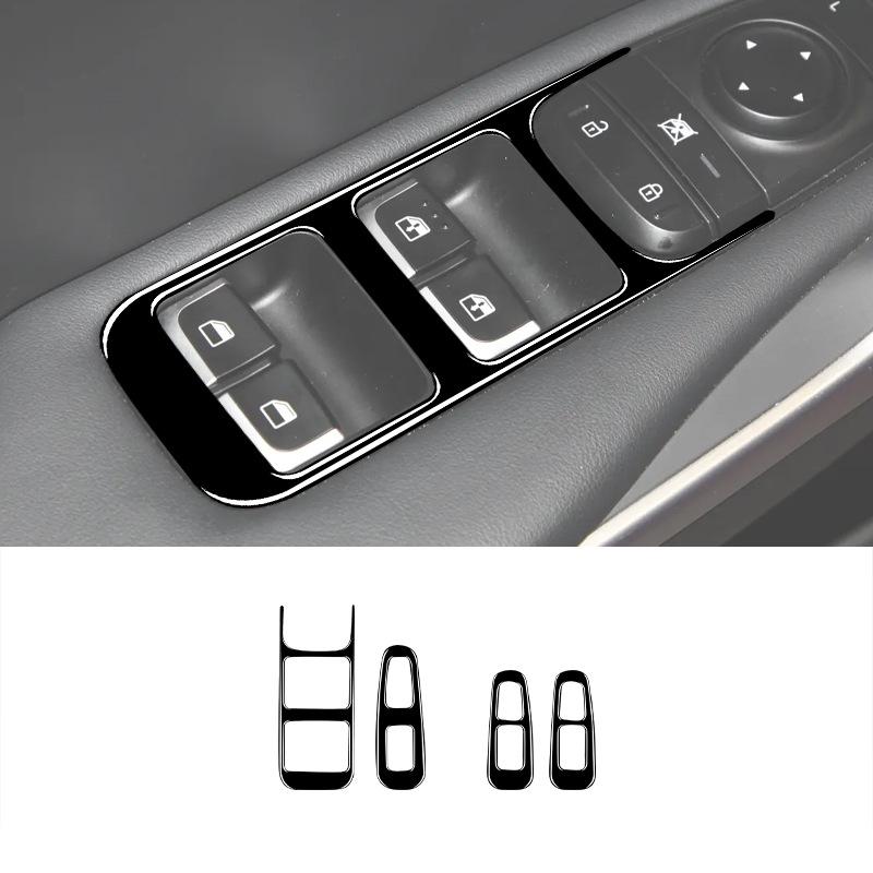 Suitable for Kia 18-23 Stinger piano black window lifting panel decorative patch interior modification accessories