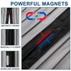 Automatic Magnetic Sliding Door Curtain with Sheer Mesh Panels No Drill Installation Suitable for Outdoor/ Use Magnetic Closure