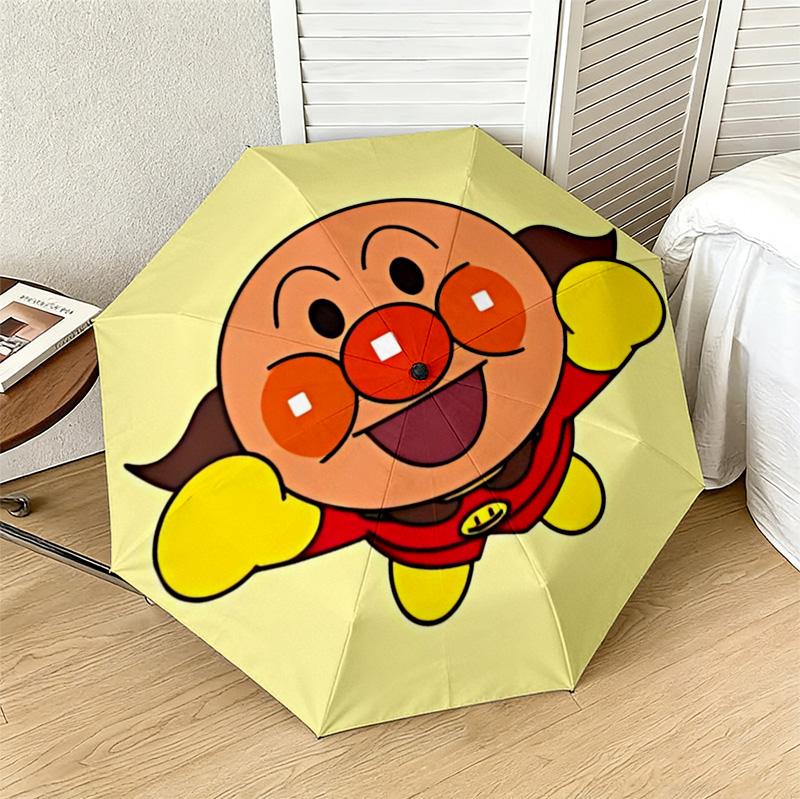 Superhero Kid 8 Ribs 3Fold Black Glue Uv Protection Umbrella Sun Protection Rainproof Compact Folding Umbrella For Travel Daily Use C923666