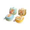 4PCS Cartoon Sticky Notes Features Soft Touches Portable Chain Attaches Note Pad for Convenient School Office Use
