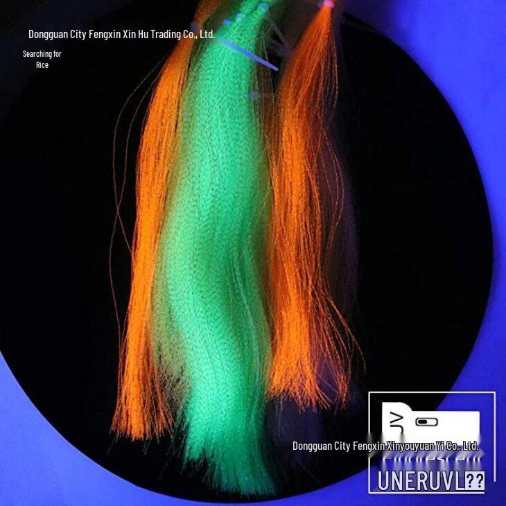 UV Spiral Bright Silk Feather Hook Tying Material for Sea Fishing