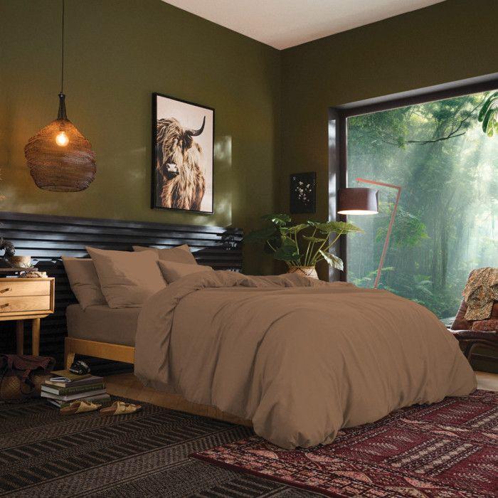 Housse de couette 260 x 240 cm "Prémium" pour lit 2 places King Size - Prémium Taupe