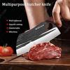 WXCOO Kitchen Knives Butcher Knife Handmade Forged Professional Household Slicing Knife Fruit for BBQ Cooking Tool Wooden Handle