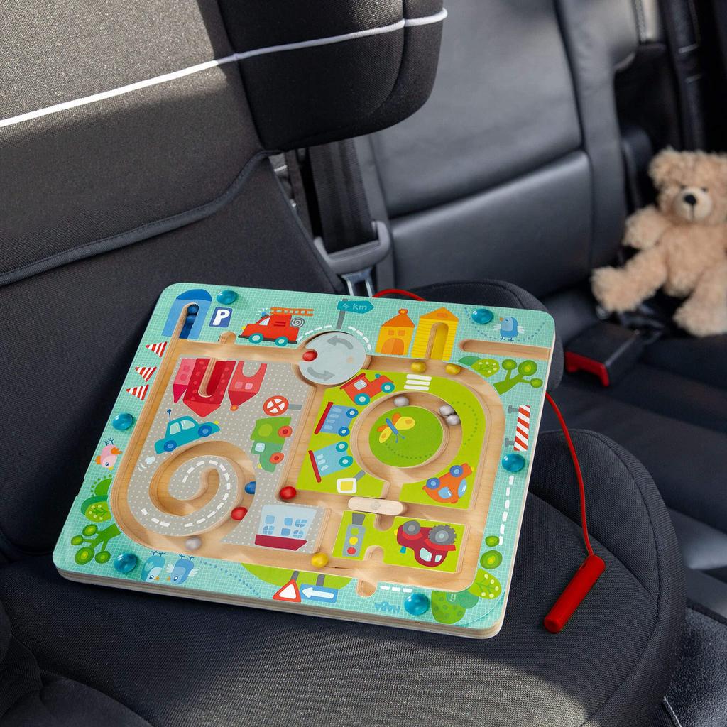 Haba Jeu Labyrinthe Ville 25x 21xcm - Magné©tique