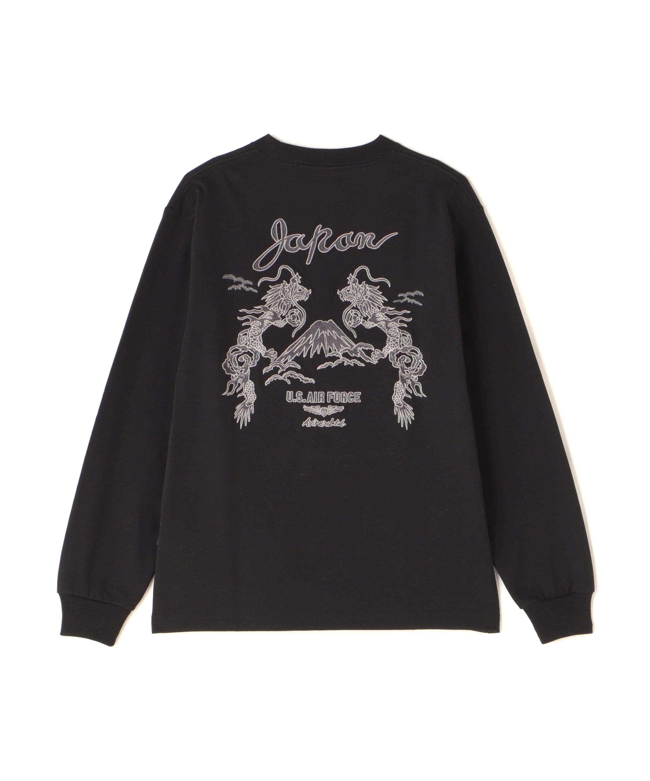 

Avirex Double Dragon Souvenir Long Sleeve Size T-Shirt, Men s T-Shirt, 2XL, Black, 010, 783-5130011