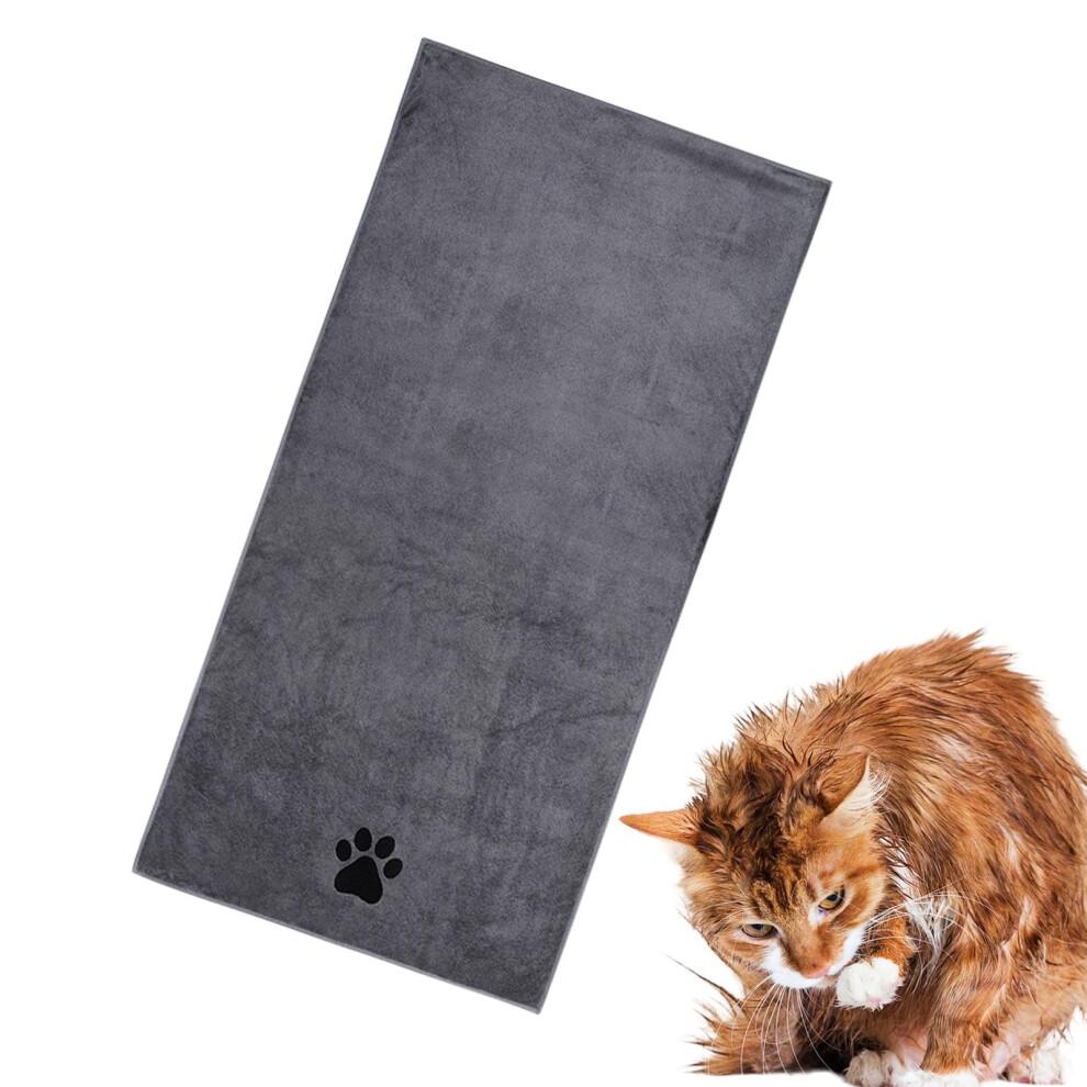 Pet Care Towel, Cat Drying Towel - 13.7 x 29.5 Inch Microfiber Dog Towel, Absorbent Bath Towel for Dogs and Cats