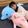 Adorable Dolphin Plush Toy Doll Soft Hug Pillow For Girls Customizable With Logo