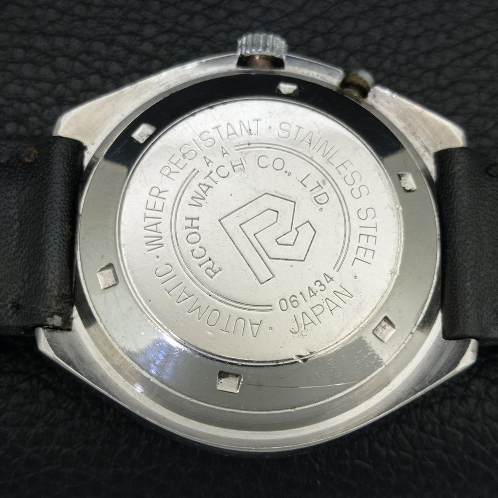 AUTOMATIC VINTAGE RICOH R31 JAPAN MENS BLACK COLOR DIAL WATCH A707651-1