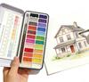 Professional Painting Watercolor Pigment Set, High-Quality Art Tools with Vibrant Paints And Brushes, Perfect for Party Gifts