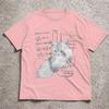 Unisexs Casual Math Cats Graphic TShirt Summer Short Sleeve Round Neck Top Cat Meme Design Fun Print Tee Y2k TShirt