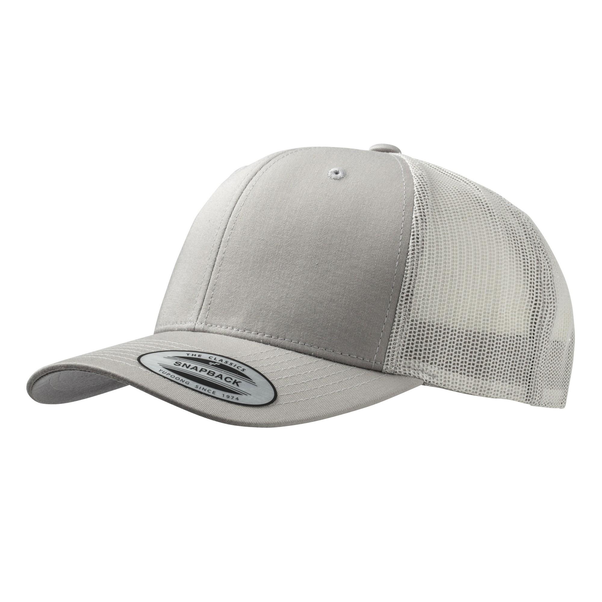 Yupoong Flexfit Retro Snapback Truckerpet One Size zilver