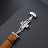 14/16/18/20/22/24mm Genuine Calfskin Leather Watchband for Omega Business Watch Band for Seiko Butterfly Buckle Stitching Strap