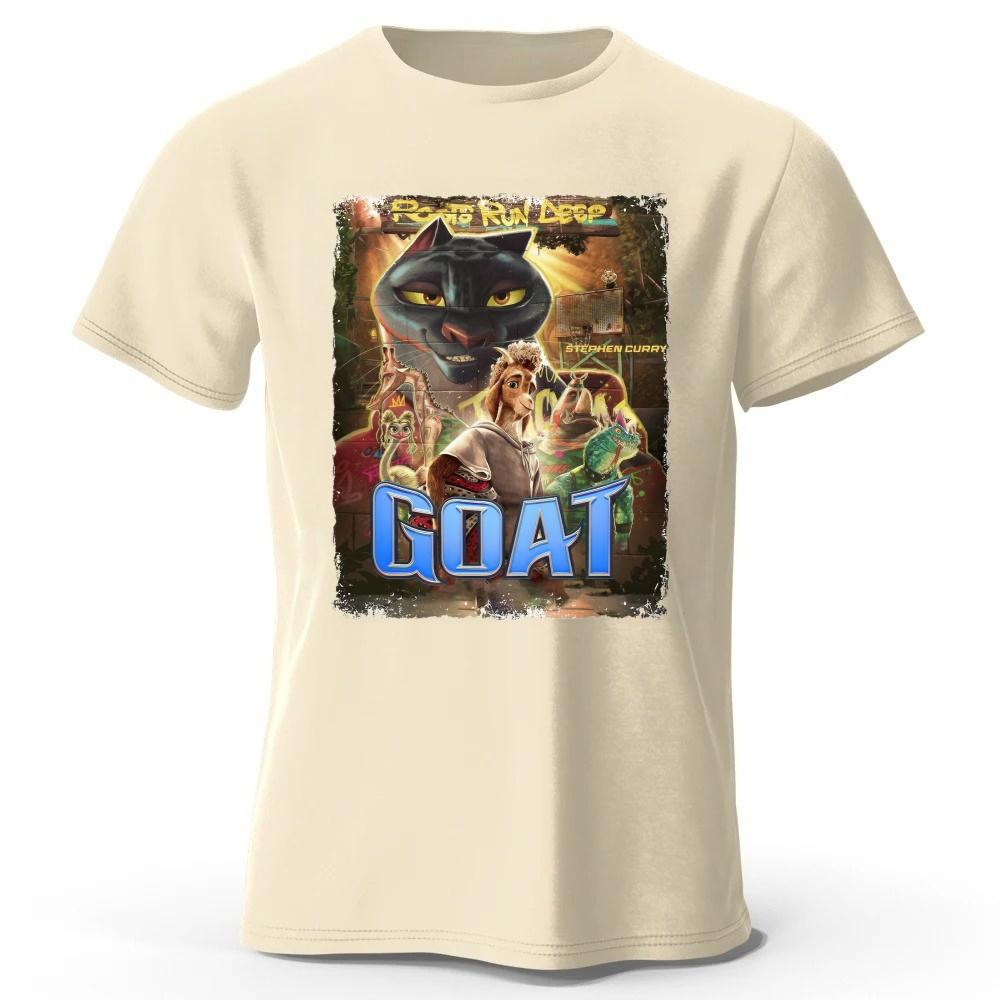 2026 New Anime Movie Miracle Dream Team GOAT Pure Cotton ShortSleeve Merchandise Unisex Street Fashion Casual PlusSize TShirt
