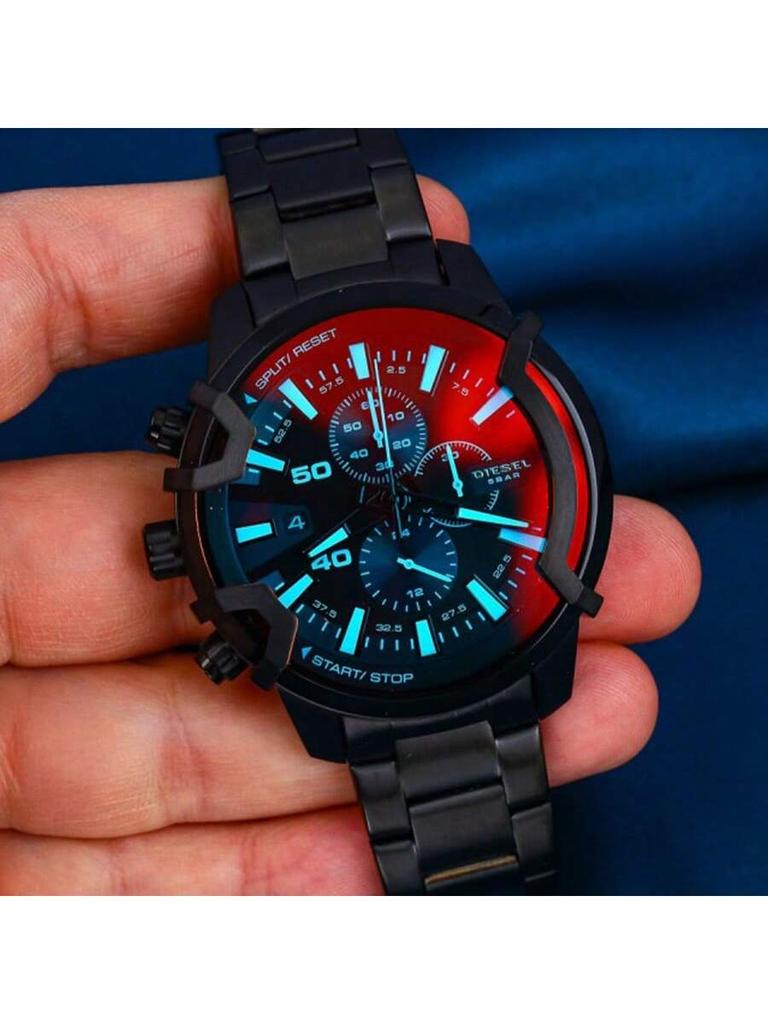 Relógio Masculino Multifuncional de Quartzo Griffith Fashion DZ4578 Mostrador de 48mm Relógio Masculino para Uso Matinal