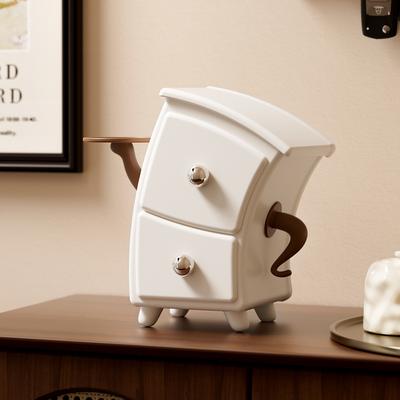 Multi Functional Creative And Quirky Cross Waist Cabinet Organizer, Creative Bending Drawer Tyle Desktop Storage Box