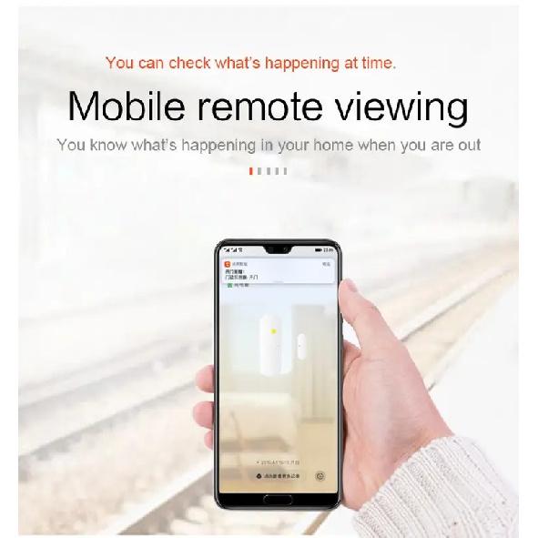 Tuya Smart WiFi Door Sensor Smart Home Open Close Detector Smartlife App Control Notification Compatible with Alexa Google Home