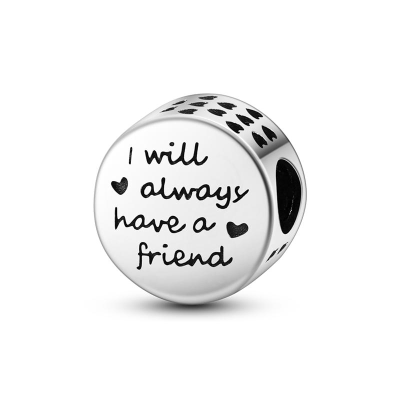 Childhood Sweethearts Round Beads 925 Silver Fit Original Charm Bracelet Diy For Fine Jewelry Making Festival Gift For Friends