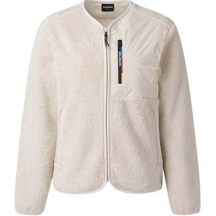 

Salomon Fw24 Raceflag флисовая куртка Cdj женская куртка кремово-белая C25773 S