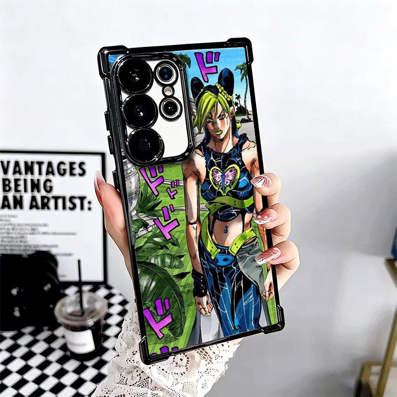 JoJo Adventure Jolyne Cujoh Soft Phone Case For Samsung Galaxy S26 Ultra S25 Edge S24 FE S23 Plus S22 S21 + S20 Plating Anti-Fal