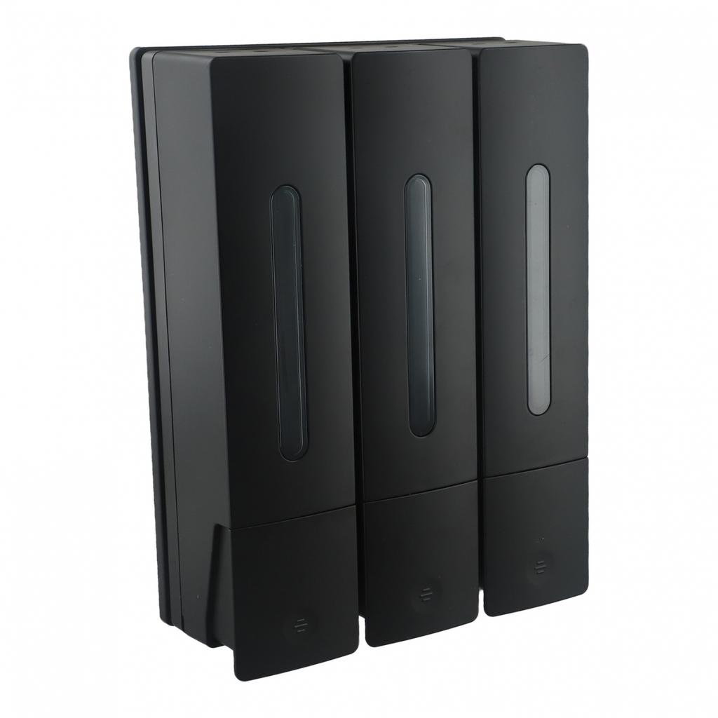 Aesthetic Touch Elegant White Black Wall Mount Soap Dispensing Solution