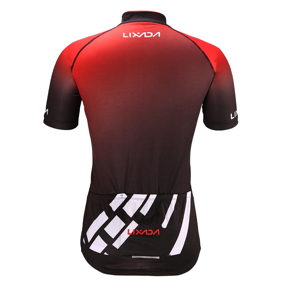 Maillot Cyclisme Homme Lixada Manches Longues - Haut Vélo Polyester, Noir/blanc, Options Taille M/L
