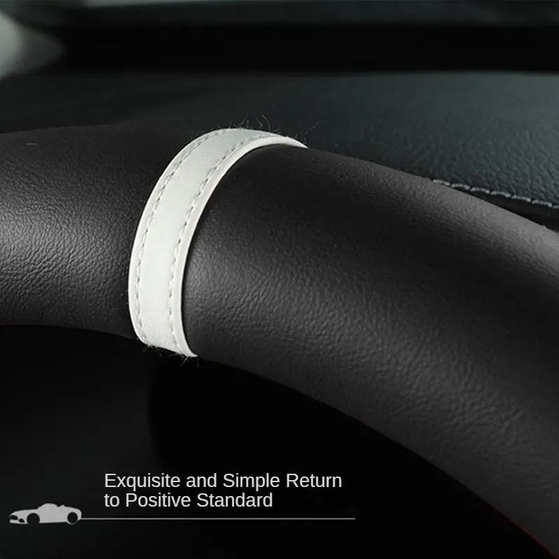 Microfiber Leather D Shape 38cm Car Steering Wheel Cover for Suzuki Swift 2017 2018 Sport Auto Accessories
