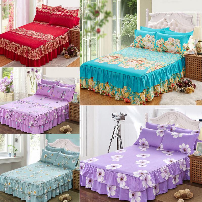 Buy New Sanding Bedspread Queen Bed Skirt Thickened Fitted Sheet Single
