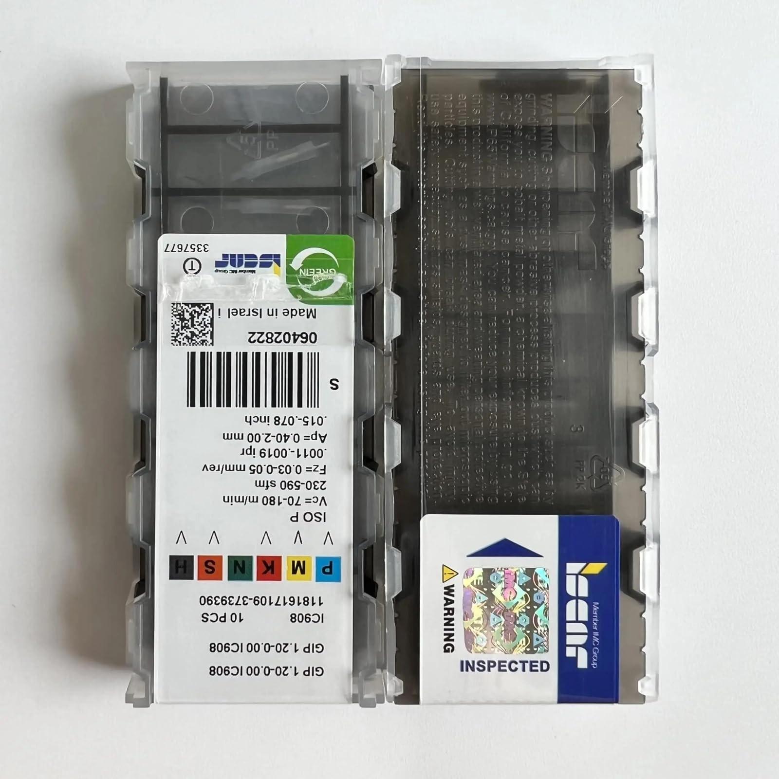 

GIP1.20-0.00 IC908 /Industrial indexable Carbide Inserts 10 PCS
