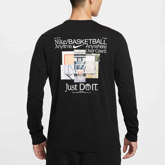 New Nike Men's Basketball Long Sleeve T Shirt HV1771-010