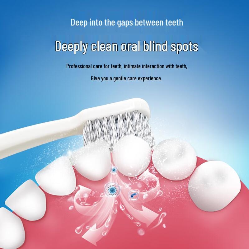 Avec Moi Ocean Wind Adult Fine Soft Bristle Toothbrush