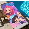 1pc Cute Chibi Girls Beach Towel Pink Purple Cartoon Quick Dry Microfiber Bath Towel for Swimming Surfing Camping Unisex Holiday