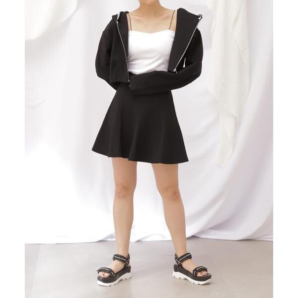 [JILL by JILL STUART] Constructed Diver Flare Mini Skirt