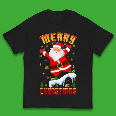 Merry Christmas Santa Claus Kids T Shirt Christmas Top
