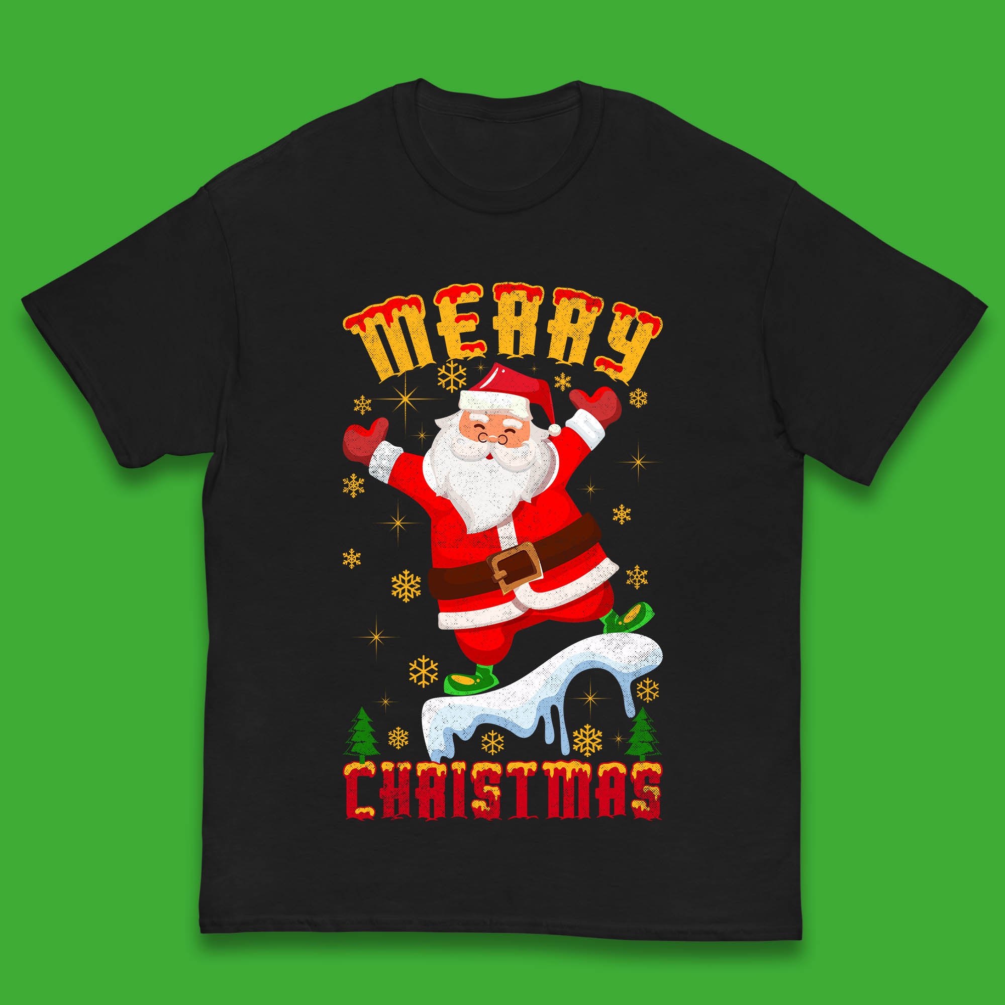 Merry Christmas Santa Claus Kids T Shirt Christmas Top 150