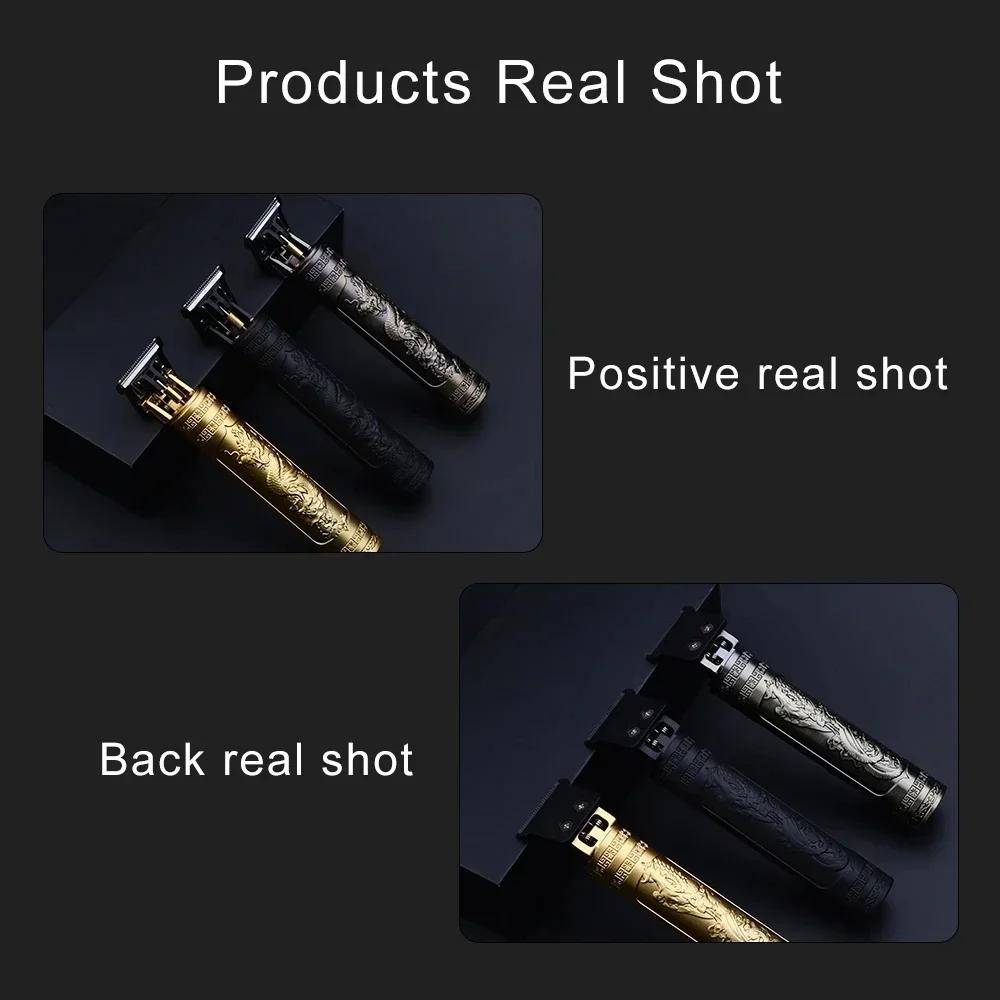 Haarschneidemaschine Professioneller Haartrimmer Bartrasierer Herren Haarschneidemaschine Friseur Für Männer Vintage T9 Trimmer ABS-Griff