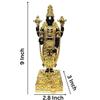 Lord Tirupati Balaji Idol with Garuda Murti for Mandir Pooja Room Lord Vishnu Shree Venkateswara Swamy Srinivasa Statue God Balaji Home Decor