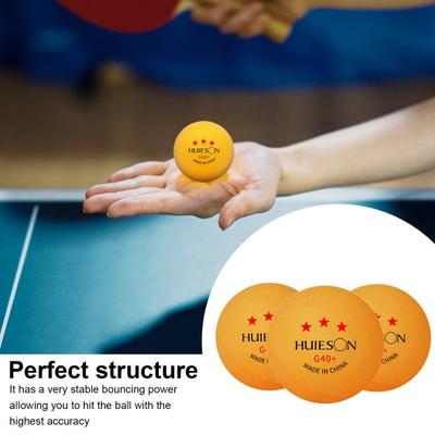 10Pcs Ping-Pong Balls Set White/Yellow 3-Star Table Tennis Balls High-Performance Ping-Pong Ball for Indoor/Outdoor Table Tennis Match Training