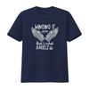 Womens Angel Wings Winging It Thats What Angels Do Spiritual Quote T Shirt Black Vintage Washed Slightly Homme Stretched
