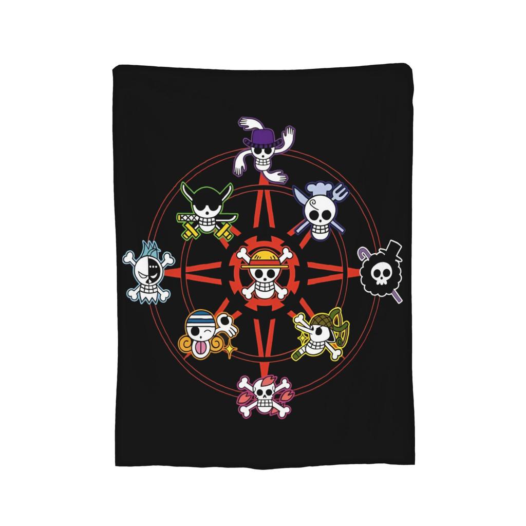 Luffy Anime Blanket  Flannel Throw Blanket Bedding Couch Portable Ultra-Soft Warm Bedspreads,
