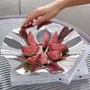Nordic Fruit Plates Stainless Steel Decorative Plate Petal Ornament Storage Trays Creative Living Room Coffee Table Storage Tray