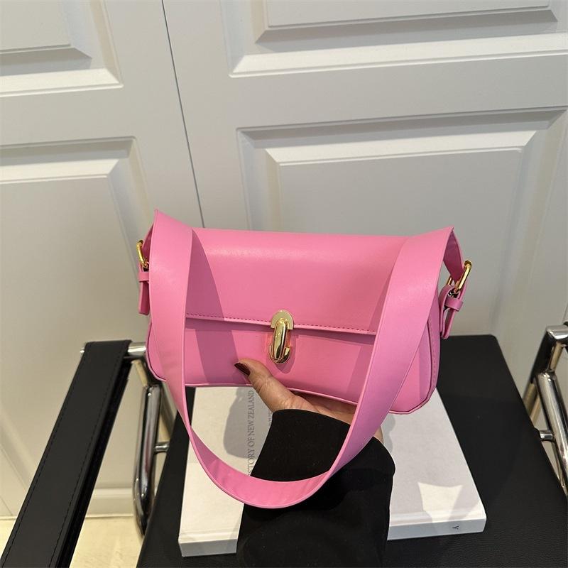 Niche underarm bag women's new summer women's bag trendy and beautiful fashion shoulder bag lock small square bag