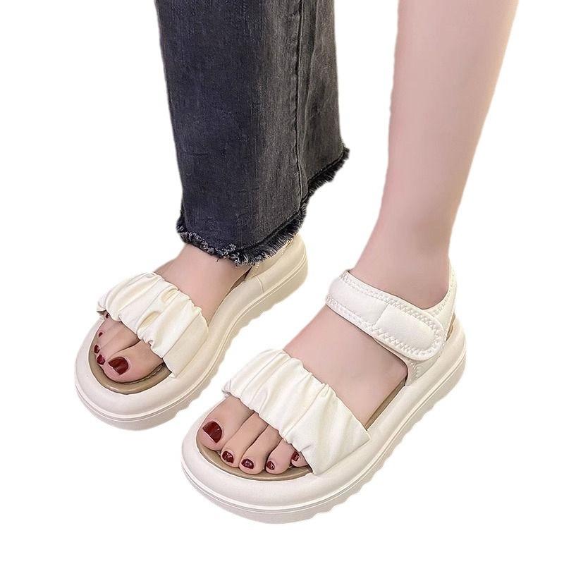 2025 Sommer neue Internet-Berühmtheit Sandalen Damen Plateau lässig römisch Strand Schuhe Student ins Explosion rutschfest vielseitig