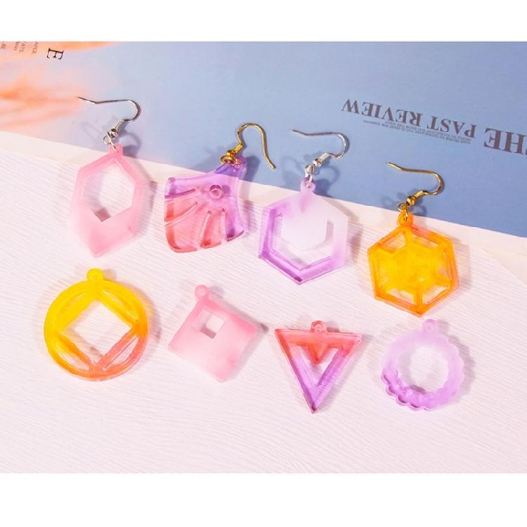 Earring Pendant Silicone Mold Heart DIY Epoxy Resin Mould Jewelry Making Tools