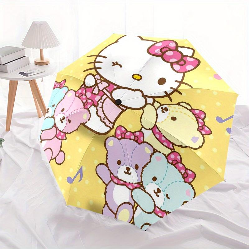 1pc Hello Kitty and Friends Singing Umbrella with Plastic Handle,Suitable for All Seasons Home Travel Outdoor UmbrellaSanlio372