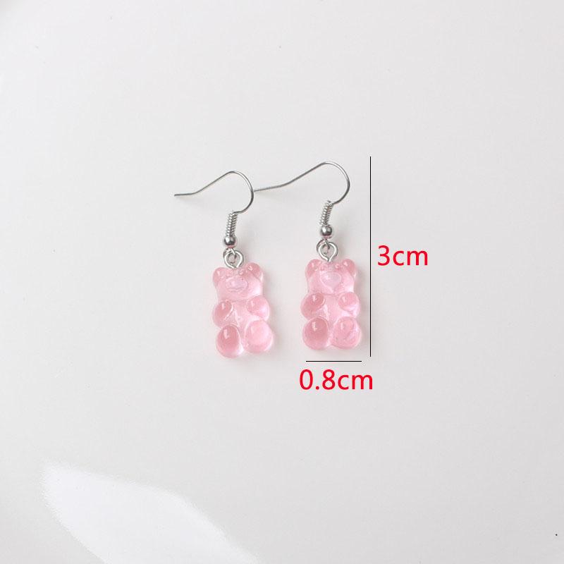 Cercei lungi roz pentru femei, modă coreeană, floare, cercei lungi atârnători, pandantive fluture inimă, cercei lungi răsuciți