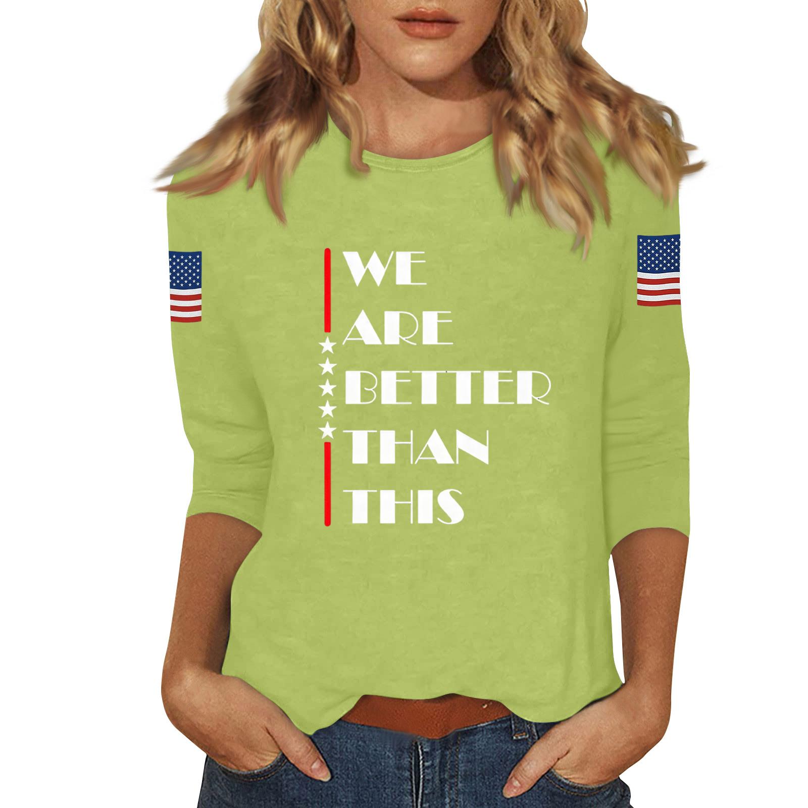 

Women s Casual Fashionable Sexy Comfortable Neck Three-Quarter Sleeve Top M