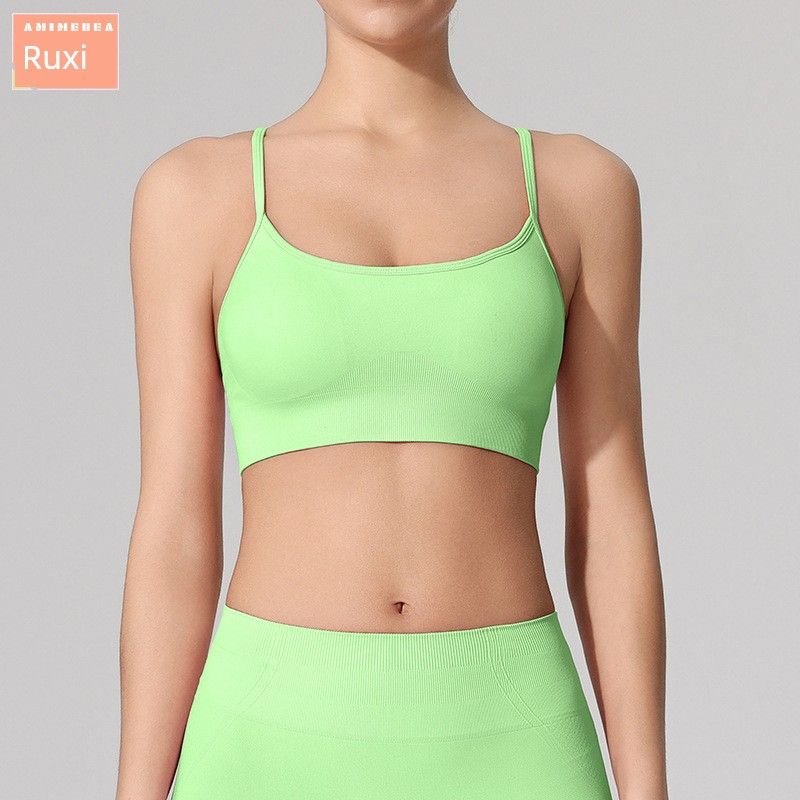 Export Beauty Back Spaghetti Strap Sports Intimates Breathable Quick-Drying Yoga Fitness Women's Inner Wear Sexy Back Practice Tops Bra