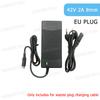 42V 54.6V 2A Akku-Netzteile für Lithium-Akkupack AC100-240V 36V 48V 2A Lithium-Akkuladegerät 5 Stecker EU / US-Stecker
